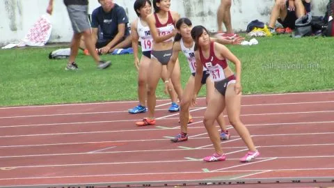 Asian Athletes in Sports Attire