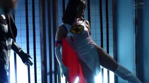 Asian Superhero Cosplay Erotic Scene