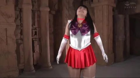 Sailor Moon Cosplay Erotic Scene in Ancient Temple