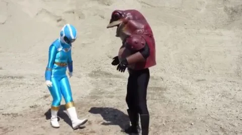 Asian Cosplay Girls in Desert Scene