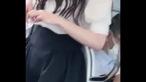 Asian Girl on Public Transportation