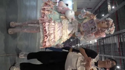 Asian Models in Elaborate Costumes