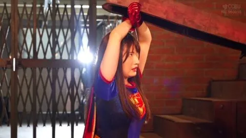 Asian Superheroine in Action