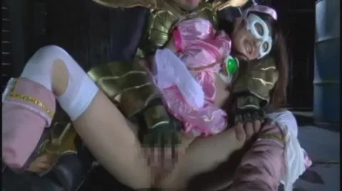 Asian Wrestlers in Costume Wrestling Match