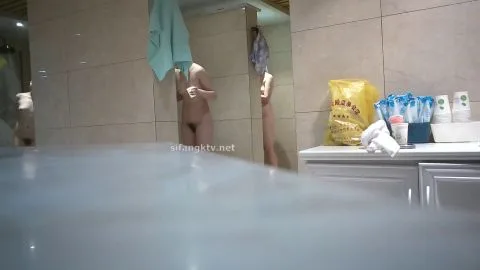 Asian Girl Showering and Undressing