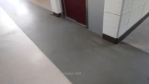 Schoolgirl in Plaid Skirt and White Shirt
