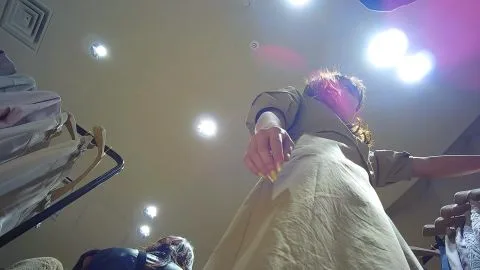 Asian Girl Getting Ready in Dressing Room