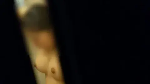 Asian Girl in Bathroom