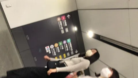 Asian Lesbians in Elevator Encounter