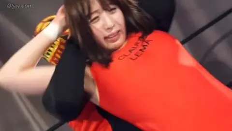 Asian Lesbians Wrestling in Ring