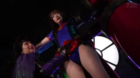Asian Lesbians in Superwoman Costume BDSM