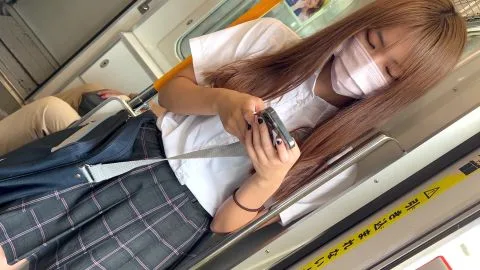 Asian Teen in Plaid Skirt