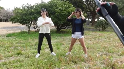 Asian Trio Outdoor Encounter