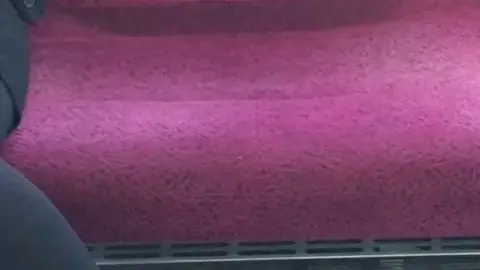 Slim Blonde on Public Transport