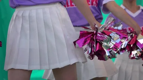 Asian Girls in Cheerleader Outfits