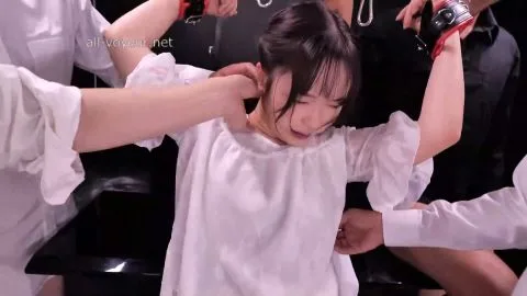 Asian woman restrained and tortured by multiple men