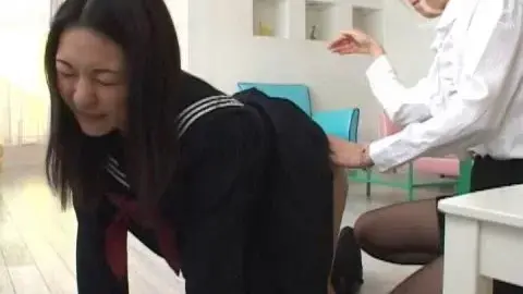 Asian Schoolgirls Spanking in Uniform