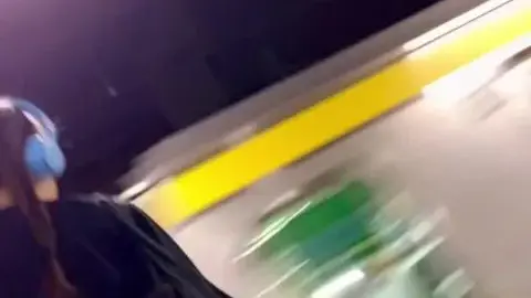 Asian Girl in Black Skirt and Boots