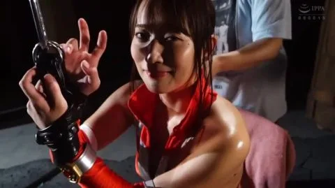 Asian Girl in Red Outfit Erotic Scenes