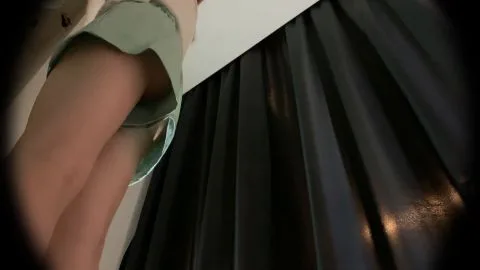 Asian Blonde Changing Clothes POV