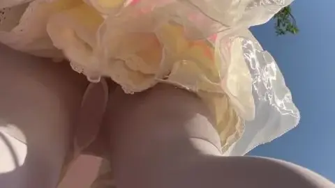 Asian Teen with Curly Hair in Intimate Moments