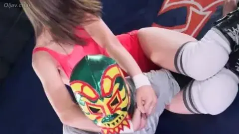 Asian Women Wrestling in Tank Tops