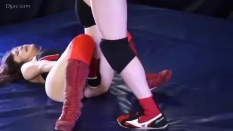 Asian Women Wrestling and Lesbian Encounter