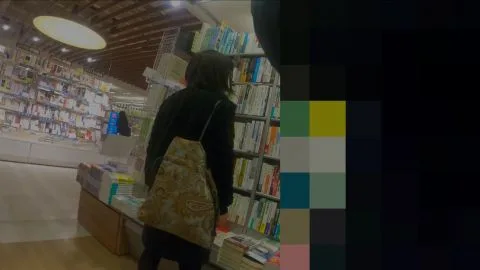 Asian Slender Teens in Store