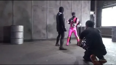 Asian Cosplay Sex in Industrial Setting