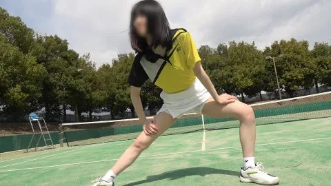 Asian Teen Tennis Tease