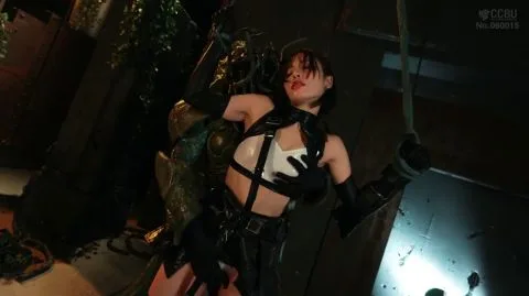 Asian Lesbians in Latex Bondage and Sex