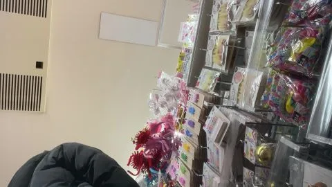 Asian Girl Shopping in Gift Store