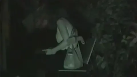 Outdoor Sex in Garden at Night