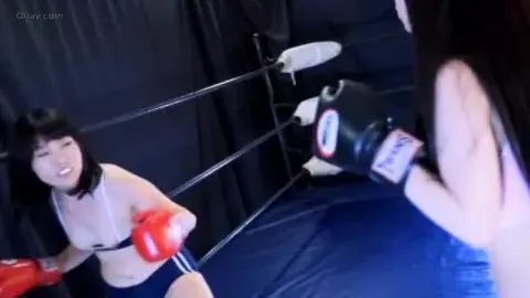 Asian Women Boxing Match in Ring