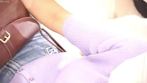 Asian Girl in Purple Shirt Gets Touched