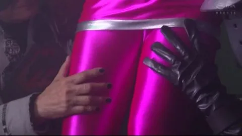 Restraint and Bondage in Pink Bodysuit