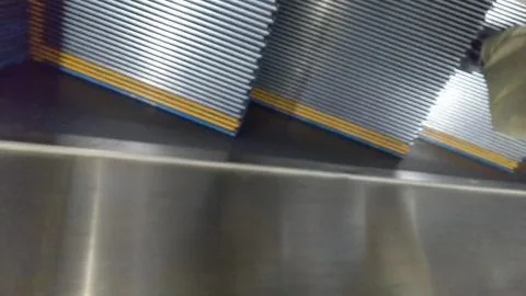 Asian Girl in Black Clothing at Airport Security