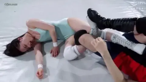 Asian Women Dominate Man in Wrestling Ring