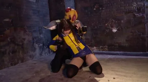 Asian Cosplay BDSM Scene in Dark Room