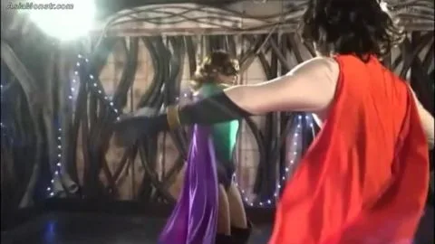 Superhero Costume Fantasy Fight Scene