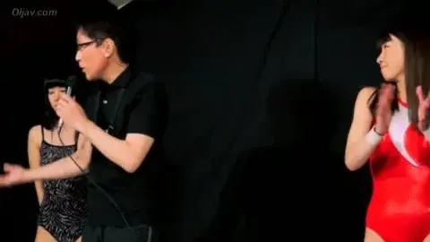 Asian Women Wrestling in Leotards