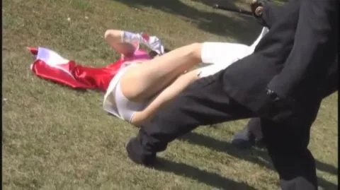 Asian Couple in Fantasy Costumes Engage in Intimate Moments