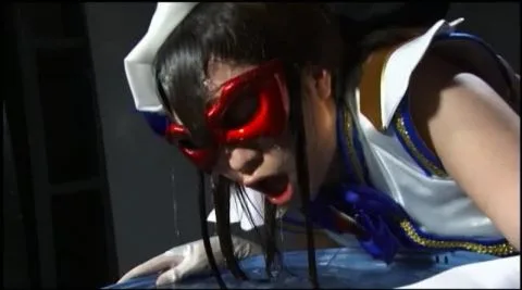 Asian Duo in Masks and Costumes