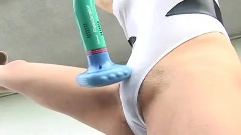 Asian Woman in White Dress Engages in Explicit Acts