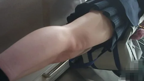 Asian Girl Exposed on Public Transport