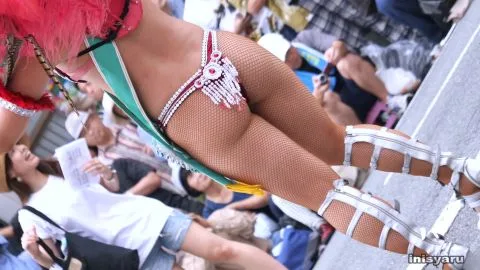 Asian Dancers in Street Performance