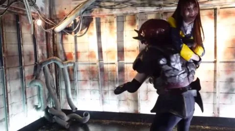 Asian Women Engage in Industrial Fantasy Scenes