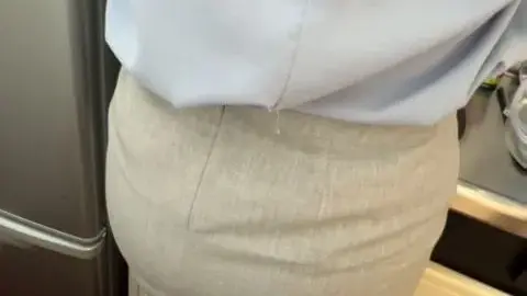 Asian Teen in Kitchen and Changing Room