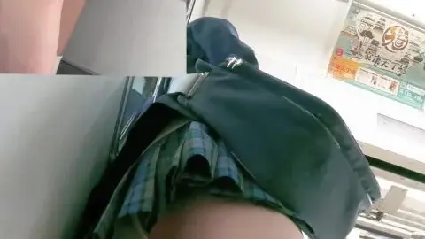 Asian Teen Schoolgirl on Train