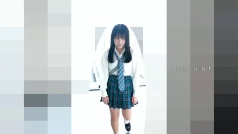 Asian Teen in School Uniform